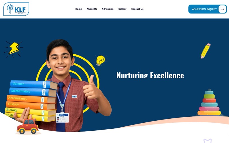 KLF India Colony website homepage