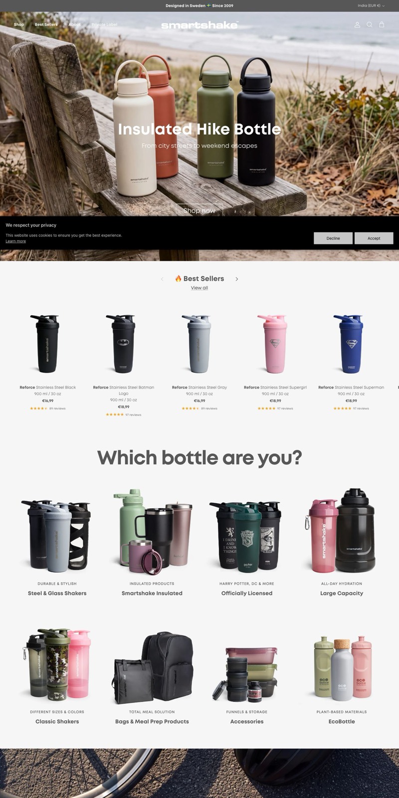 Smartshake website