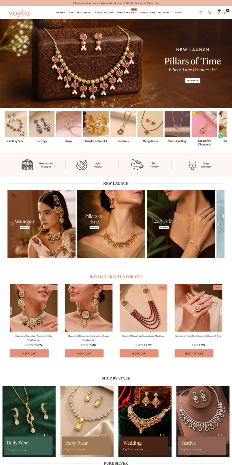 Voylla website